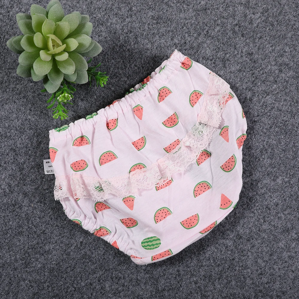 3 шт./Лот Детские хлопковые трусы с цветочным кружевом|bread pants|underpants kidsbaby girl underpants |