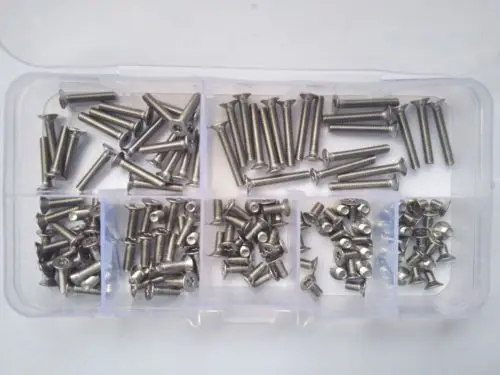 140 шт. M3 Torx T & TX розетка с потайной головкой ассортиментом стопорных винтов