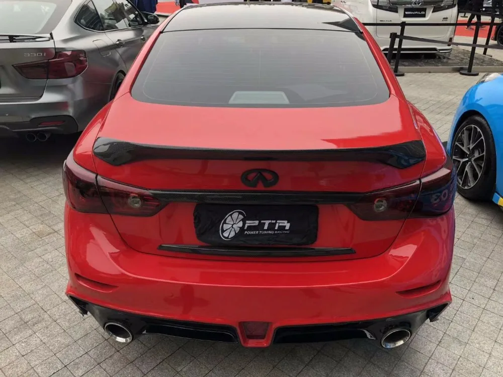 Задний спойлер багажника хвост крыло для Infiniti Q50 спойлер из углеволокна