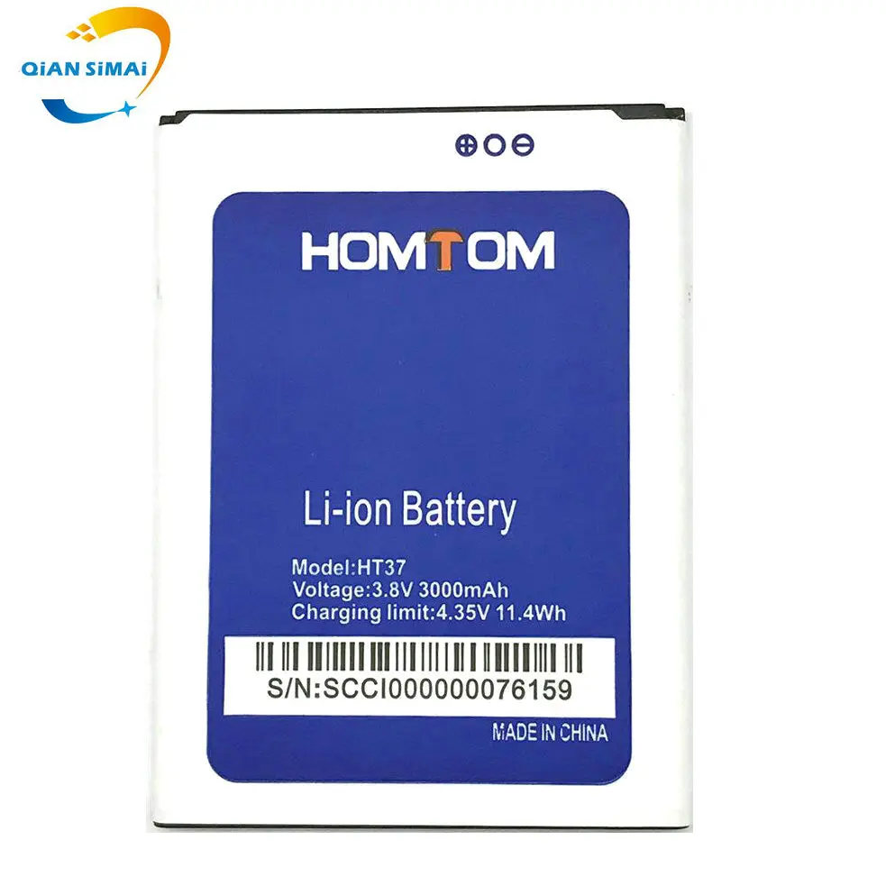 QiAN SiMAi 1PCS New High Qualtiy Homtom HT37 Battery for Pro mobile phone in stock+ Track Code | Мобильные телефоны и