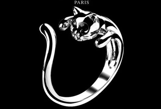 Женские кольца с открытым ртом и котом регулируемые дизайнерские модные