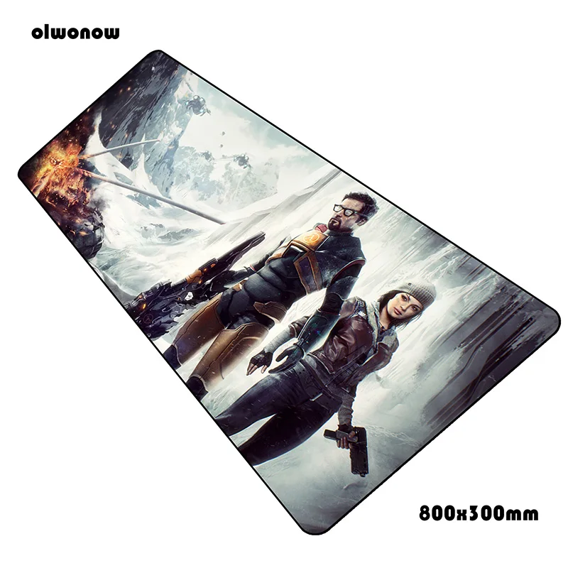 Коврики half life 800x300x3 мм милый игровой коврик для мыши большой с клавиатурой