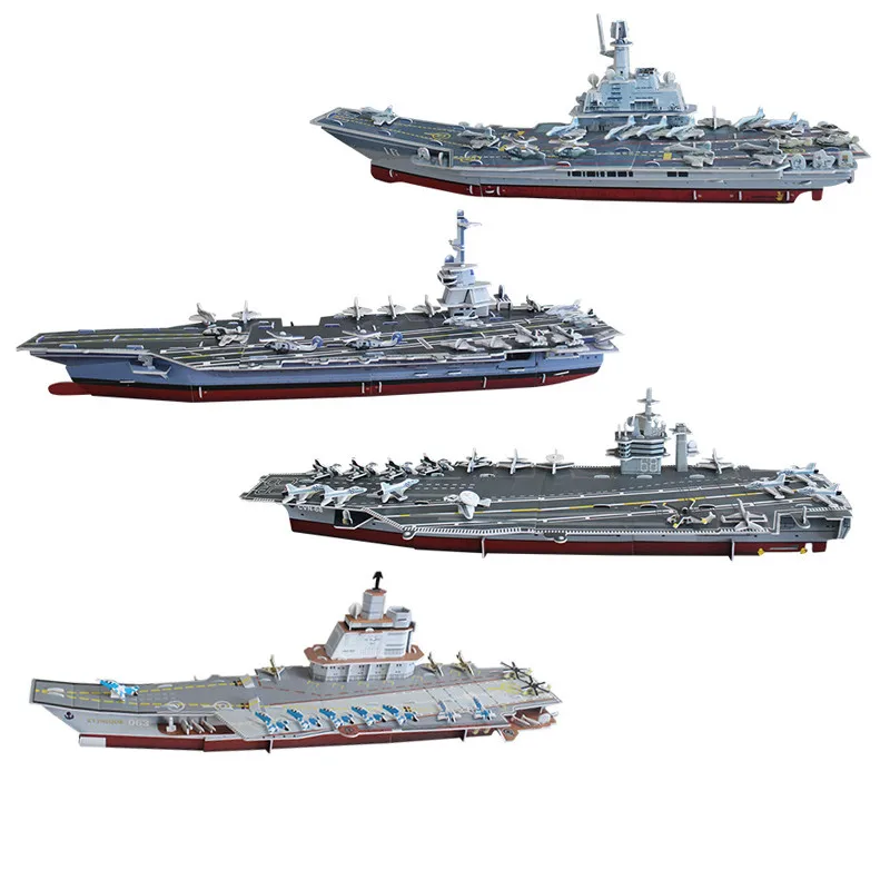3D Бумажная Строительная игрушка в подарок сборная игра супер военные корабли США