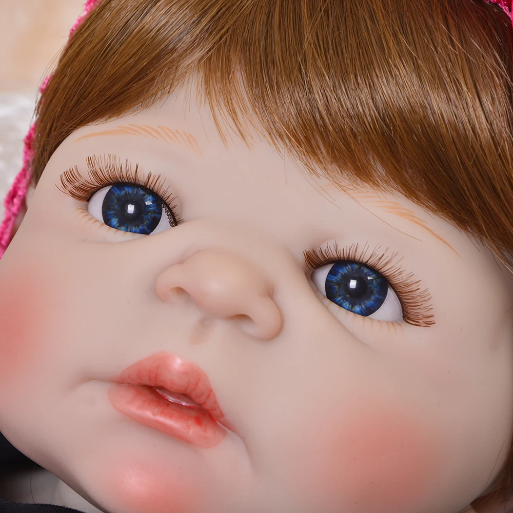 Reborn poupee enfant 55 см силиконовая кукла для маленькой девочки игрушки детей подарок