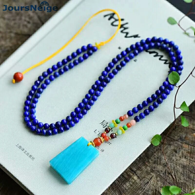 

Оптовая продажа, подвески Tianhe из натурального камня синей руды, фирменные подвески, бусины, цепочка на свитер, ожерелье на удачу для женщин и...