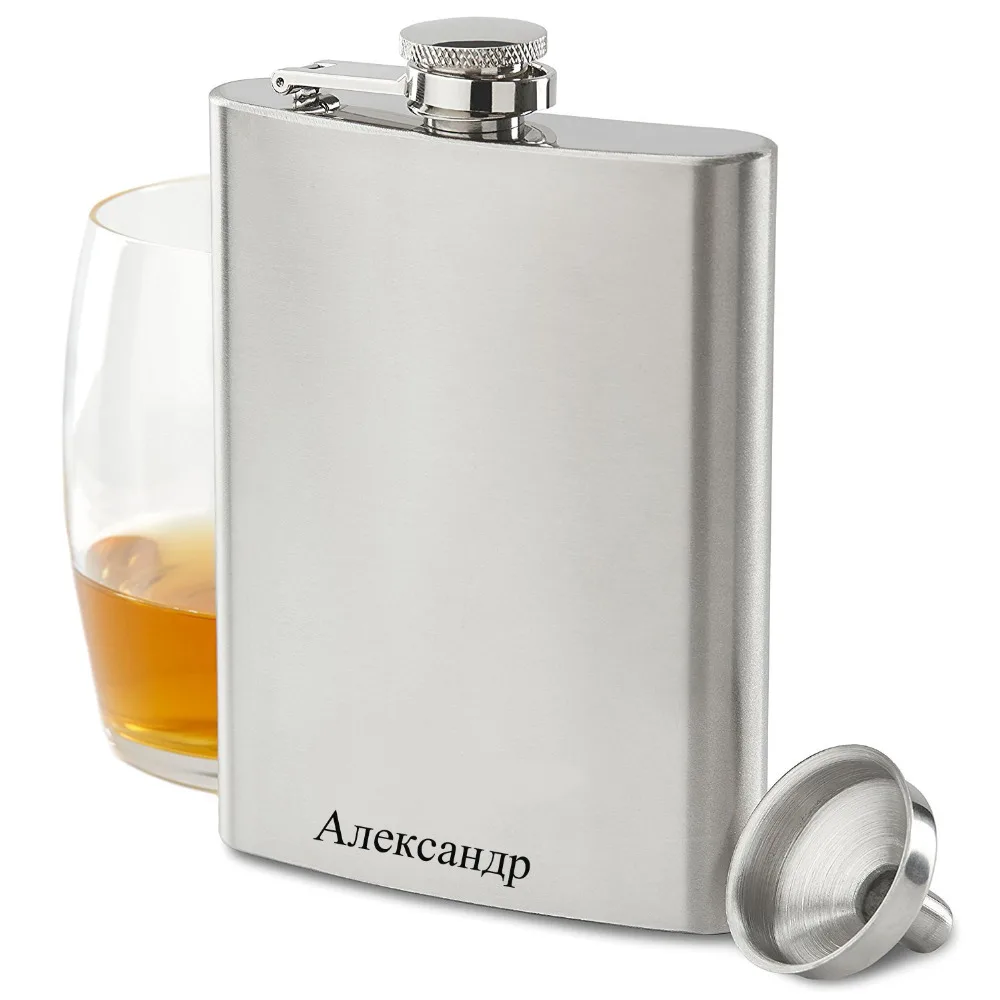 Ваша Россия по имени выгравирована на 10 унций Персонализированная фляжка с