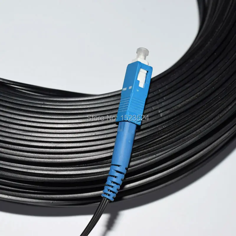 300 м кабель ftth для прокладки вне помещений волоконно-оптический кабель падения патч-корд SC к SC, симплекс SM SC-SC 300 м кабель падения патч-корд