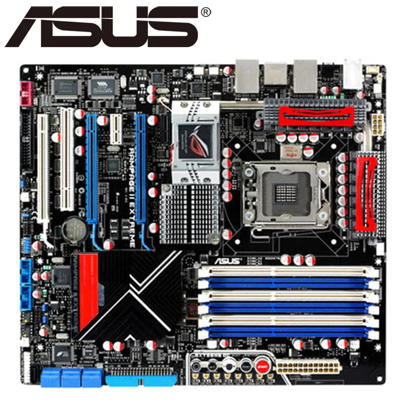 Материнская плата Asus Rampage II Extreme для настольных ПК X58 Socket LGA 1366 i7 Extreme DDR3 24G ATX UEFI BIOS оригинальная материнская плата в продаже