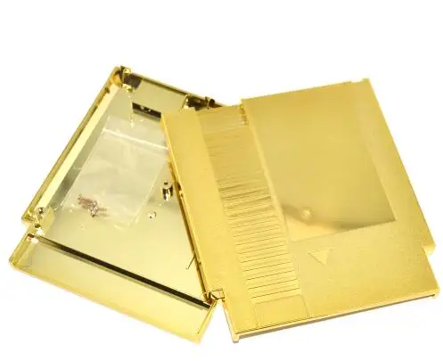 

Golden Color Metal Plating 72 Pins Game Cartridge Replacement Plastic Shell For NES