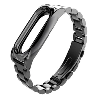 plus stainless steel metal strap for xiaomi miband 2 smart bracelet watchband screwless wristband xiomi mi band 2 replace belt