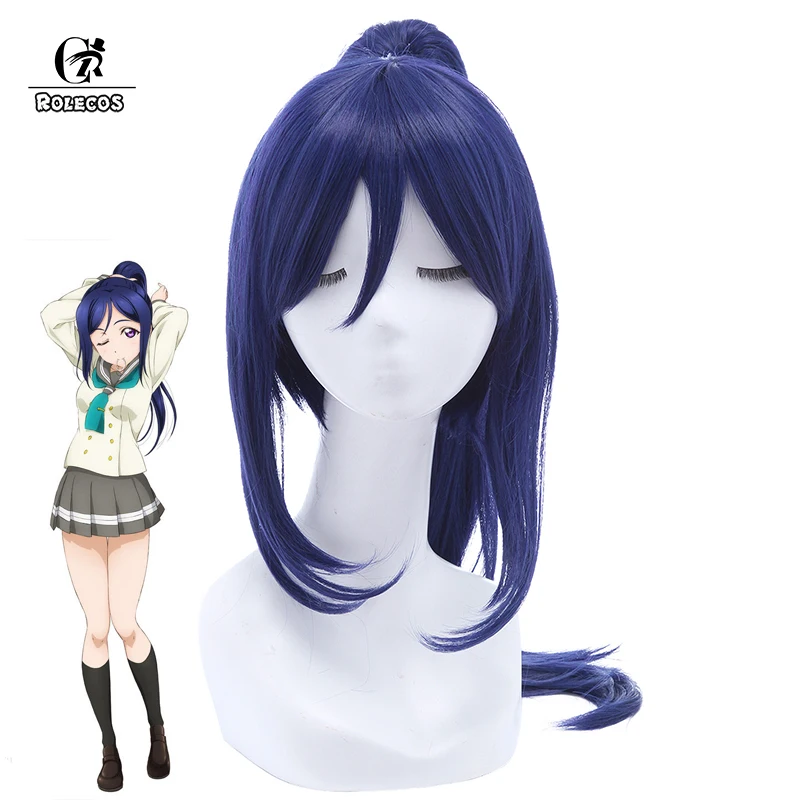 ROLECOS аниме Love Live Sunshine Косплей головной убор кэнан мацура 35-70 см длинный синий