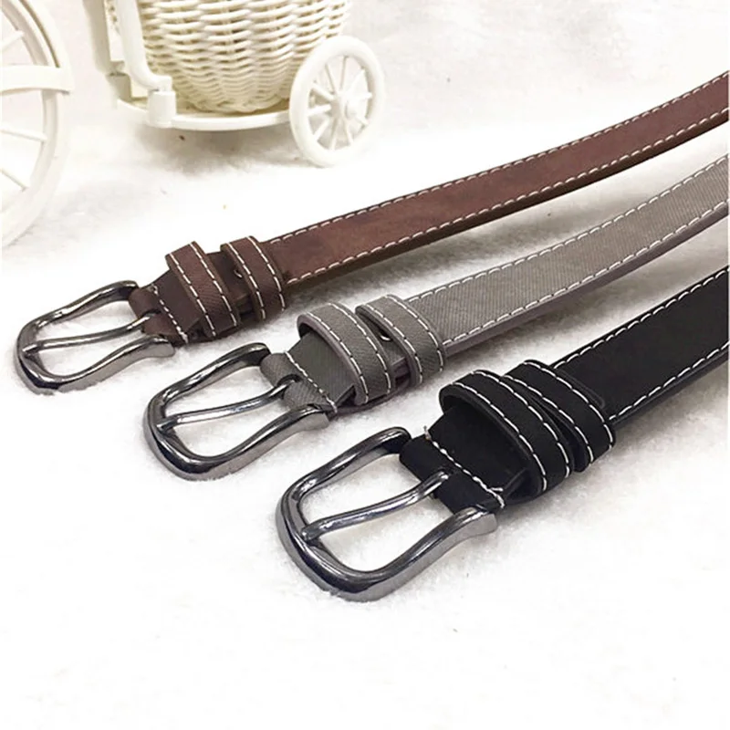 Повседневный ремень из искусственной кожи для женщин и мужчин Простой хороший