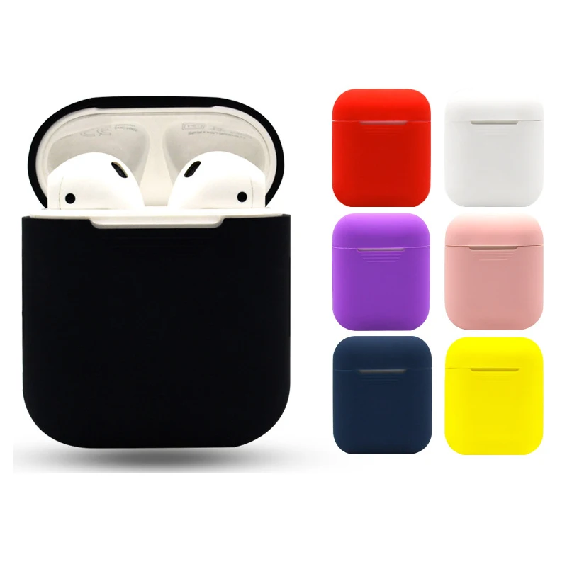 Силиконовые Airpods беспроводные наушники зарядный чехол Беспроводная bluetooth