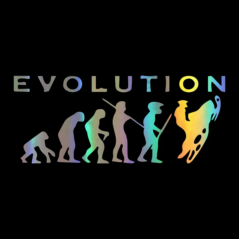 6,4*15,5 см забавные наклейки для автомобиля Стайлинг Evolution снегоходы на заказ виниловые наклейки кузова двери автомобильные наклейки на бампер и наклейки - Название цвета: Dazzle color