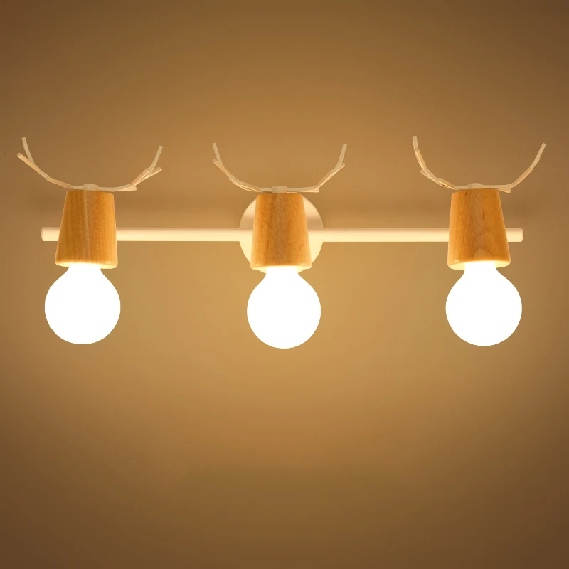 Скандинавские светодиодные Настенные светильники настенные бра рога домашний