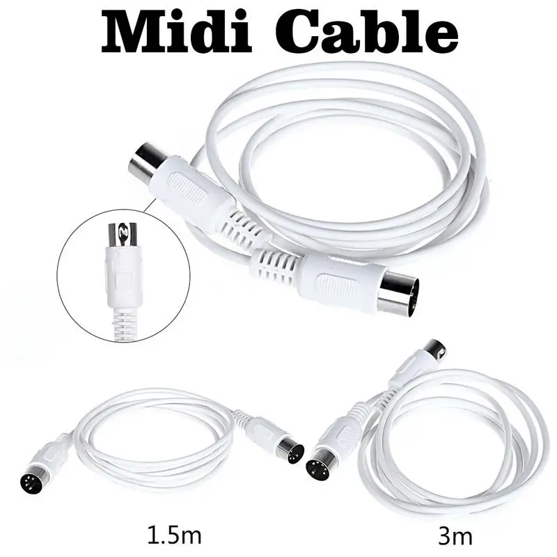 Электрическая пианино MIDI Line линия для редактирования музыки 1 5/3 м двухголовая