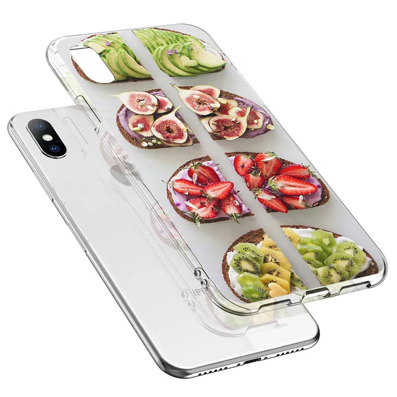 Чехол USLION для iPhone X XS XR Xs Max прозрачный мягкий чехол-накладка из ТПУ с принтом