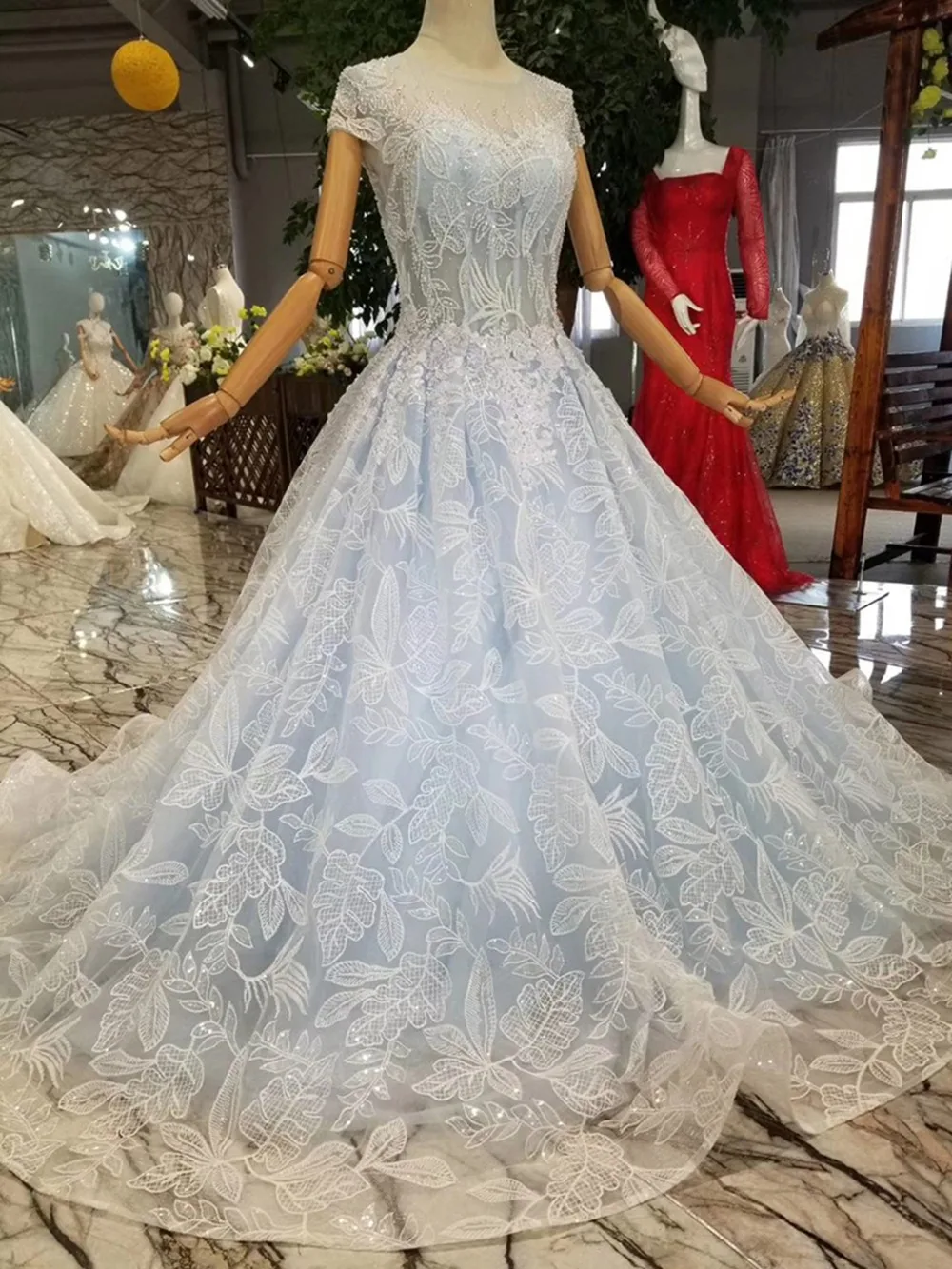 HTL063 зеленое мусульманское вечернее платье со съемной цепочкой на плече с высоким