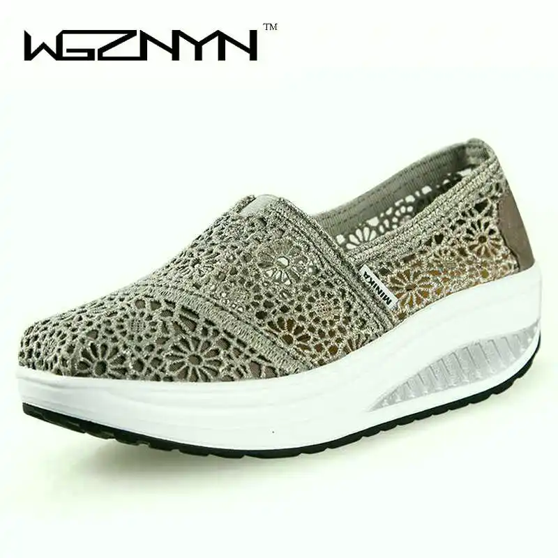 Лидер продаж летняя женская повседневная обувь дышащие мягкие женские туфли