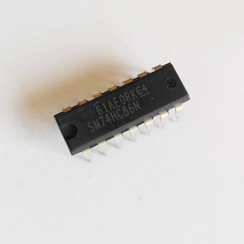 50pcs/lot DIP SN74HC86N 74HC86N 74HC86 2 Input Four XOR Gate DIP-14 Logic IC 74 Series | Электронные компоненты и