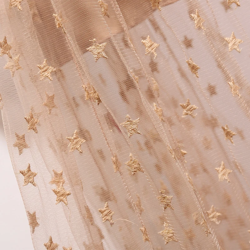 Женское Сетчатое платье средней длины с вышивкой v-образным вырезом длинным