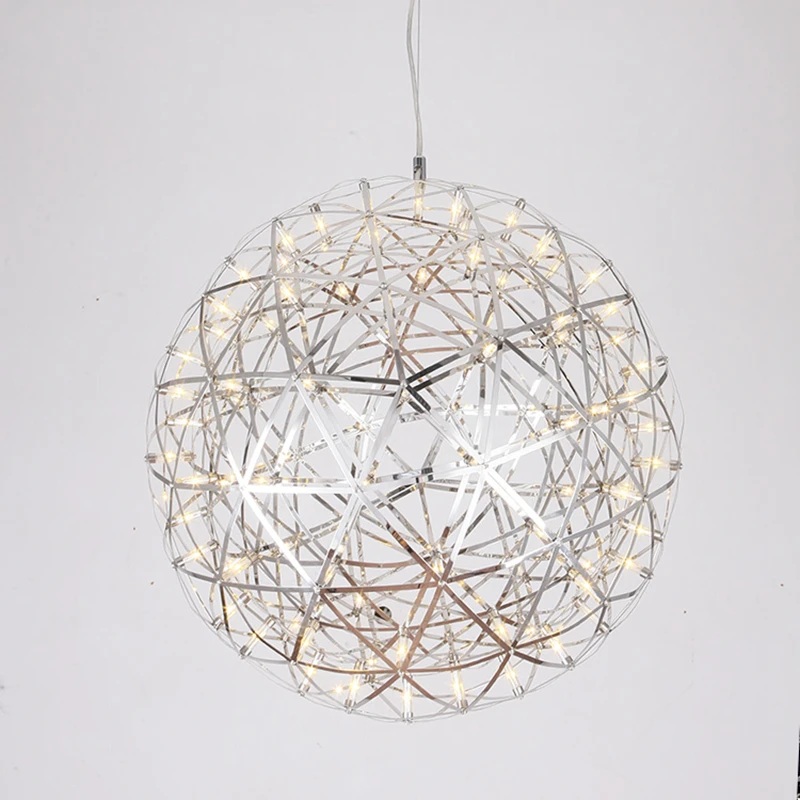 Подвесной светильник ручной работы из нержавеющей стали современный для виллы