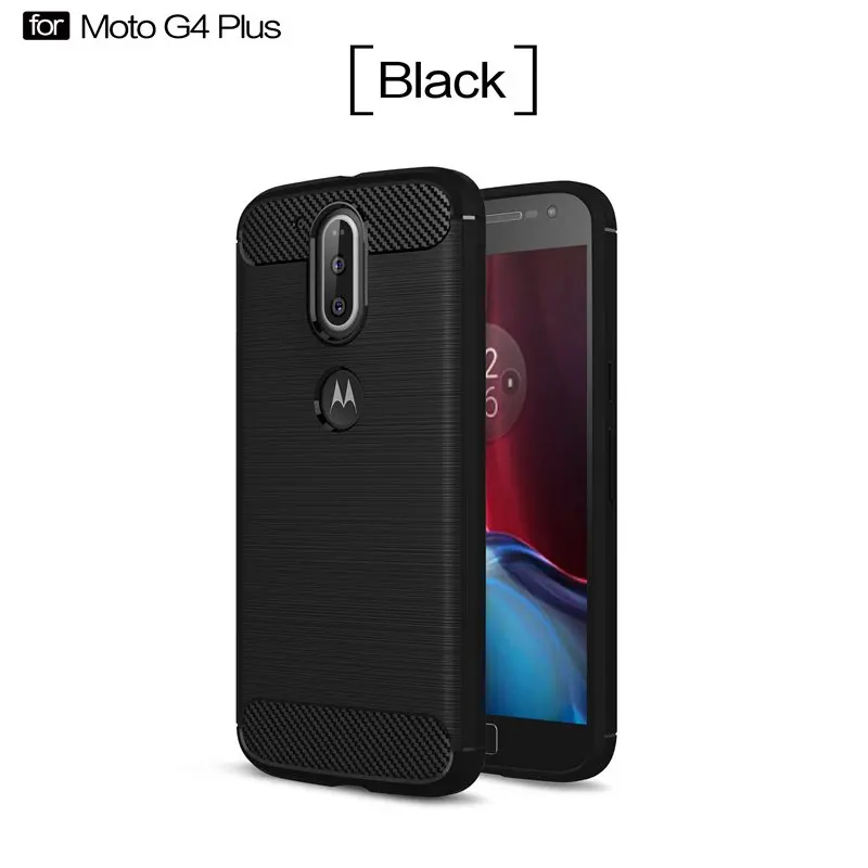 TRISEOLY для MotoG4 роскошный чехол из углеродного волокна для Motorola Moto G4 Moto G4 Plus Матовый ТПУ чехол для телефона