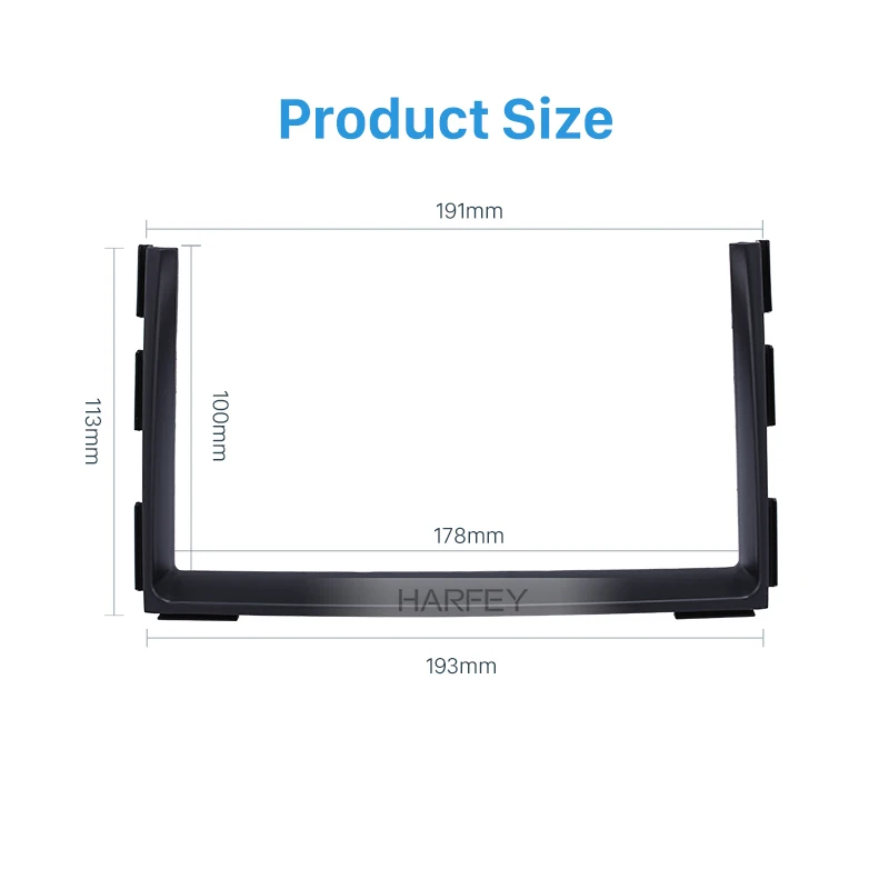 Harfey 2 Din Автомобильная Радио фасции DVD Gps декоративная рамка для 2010 2011 2012 KIA CEED тире крепление объемная панель отделка комплект фитинг