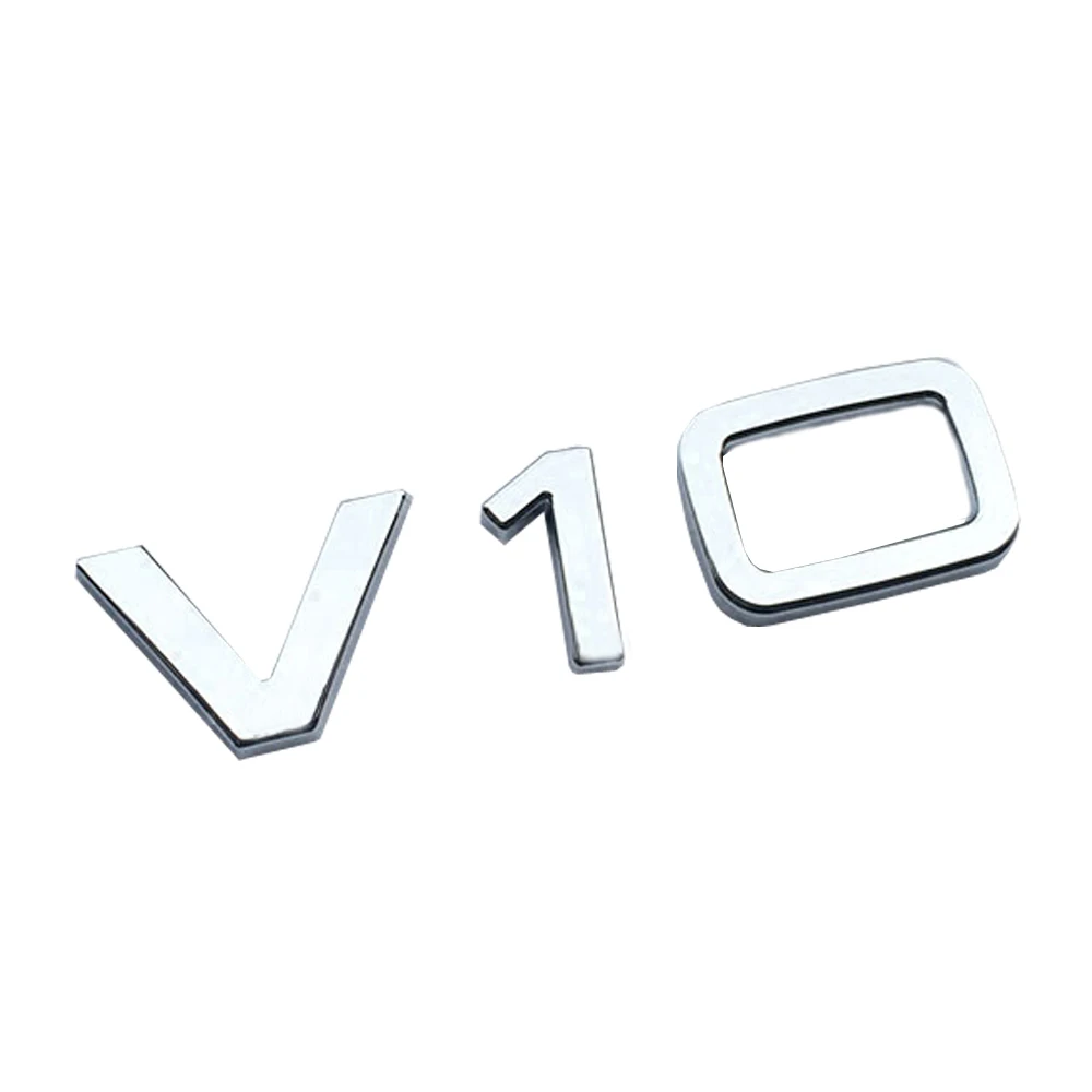 Наклейка хром V6T V8T V10 для бокового крыла автомобиля наклейка Audi A6 C6 A3 A4 B8 A8 A8L TT RS Q5 Q7