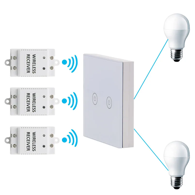 Saful Беспроводные сенсорные переключатели с дистанционным управлением 220 В