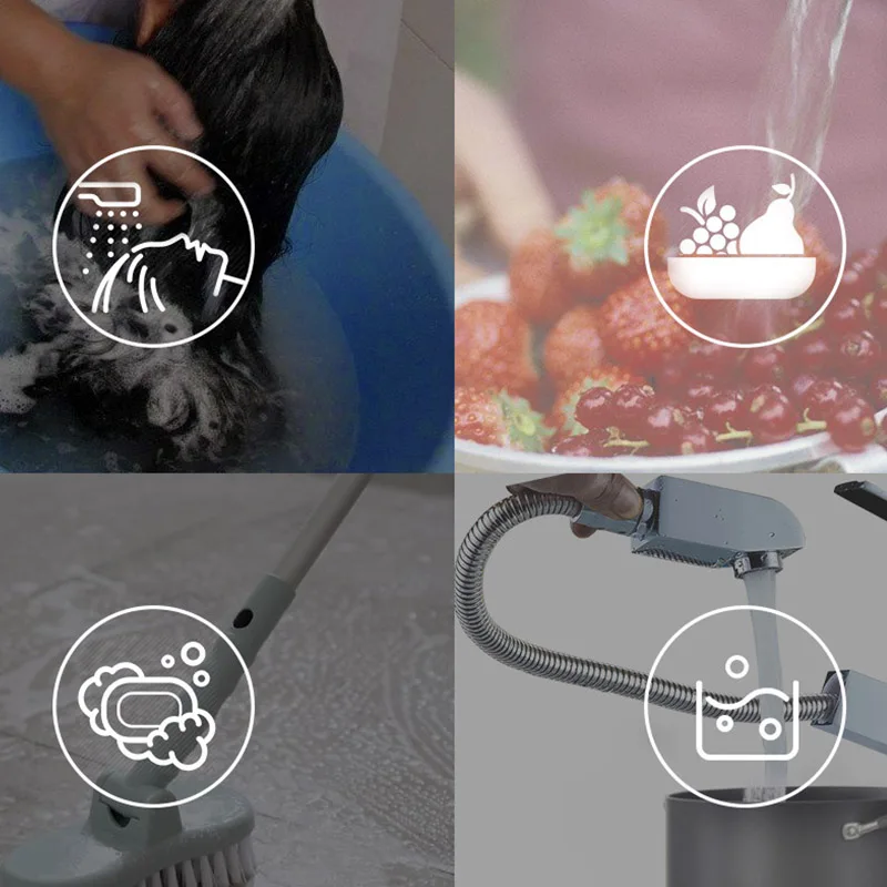 

Kitchen ABS Scalable Faucet Pull Down Luxury Brass Mixer Sink Faucet Single Handler Tap Cold and Hot Water Mixer Crane