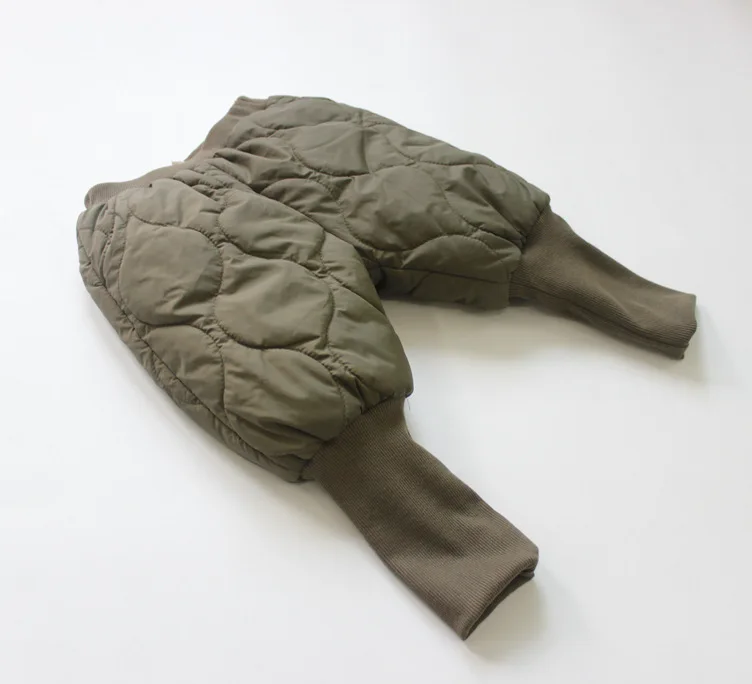 army green pants Комплекты детской одежды в Корейском стиле; винтажный утепленный жилет; штаны-шаровары; унисекс; водонепроницаемая одежда для маленьких мальчиков и девочек; теплая одежда; костюмы - Цвет: army green pants