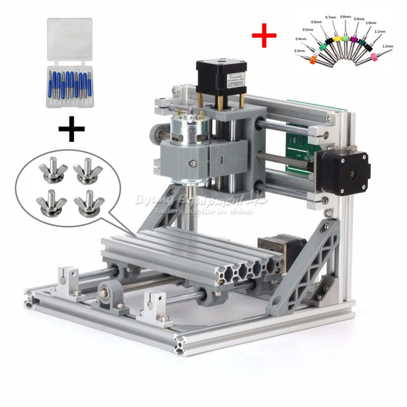 DIY 1610 pro гравировальный станок Pcb фрезерный для резьбы по дереву мини с ЧПУ GRBL