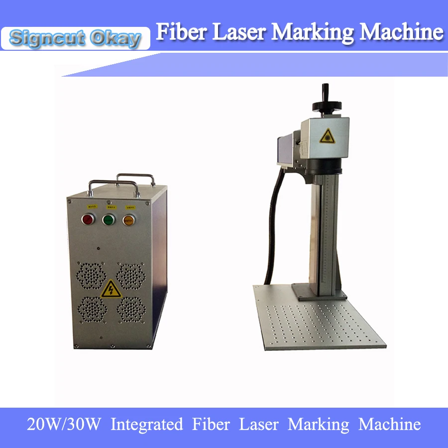 Волоконная лазерная маркировочная машина с CE и FDA 20 Вт 30 для металла