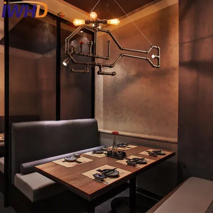 구매 Iwhd 헬리콥터 빈티지 매달려 조명 로프트 산업 레트로 워터 파이프 펜던트 램프 Led 철 레스토랑 바 생활 행글 램프 구매 Iwhd 헬리콥터 빈티지 매달려 조명 로프트 산업 레트로 워터 파이프 펜던트 램프 Led 철 레스토랑 바 생활 행글 램프