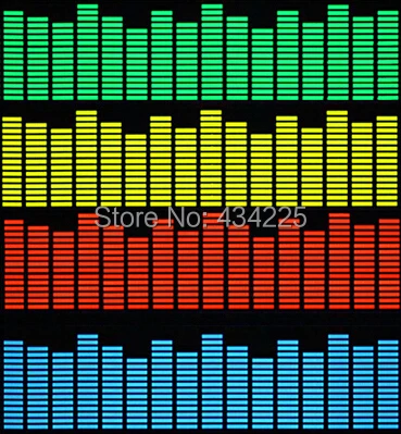45x11 см Автомобиля Стикер Музыка Ритм СВЕТОДИОДНЫЕ Мигалки Лампы Звук