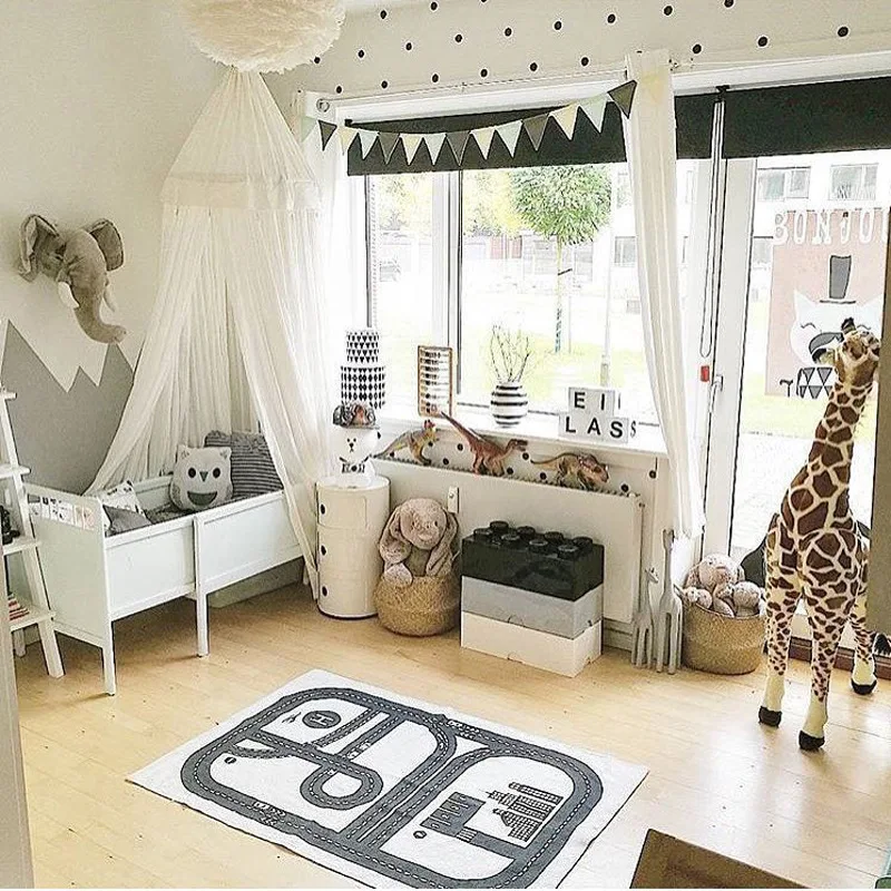B Road Play Mat Activity Soft Floor Carpet Exploring Crawling Rug for Kid Baby Toddler Boy Girl Bedroom Playroom | Дом и сад