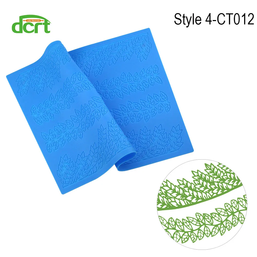 Style 4-CT012 15 видов стилей силиконовые формы помадка торт кружева рельефный торт плесень сахар кружева коврик украшения торта инструменты тиснение коврик - Цвет: Style 4-CT012