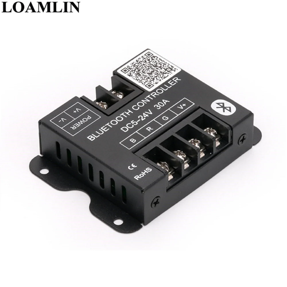Светодиодная лента RGB 5050SMD 5 м 10 15 20 30 светодиодов/м Bluetooth светодиодный контроллер