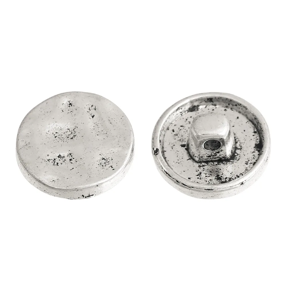 Сплав на основе цинка античный серебряный цвет металлические кнопки сердце