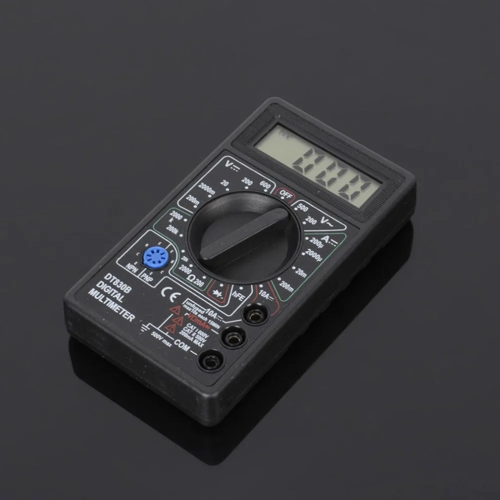 DT830B мини мультиметр ЖК дисплей цифровой Multimetro для вольт ампер тестер