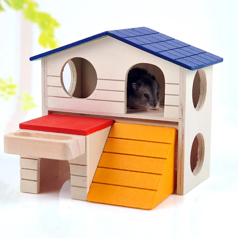 Новое поступление маленький питомец роскошный бревенчатый дом деревянный