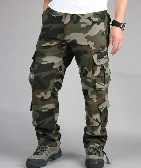 Камуфляж Мужские брюки карго Многофункциональный на открытом воздухе