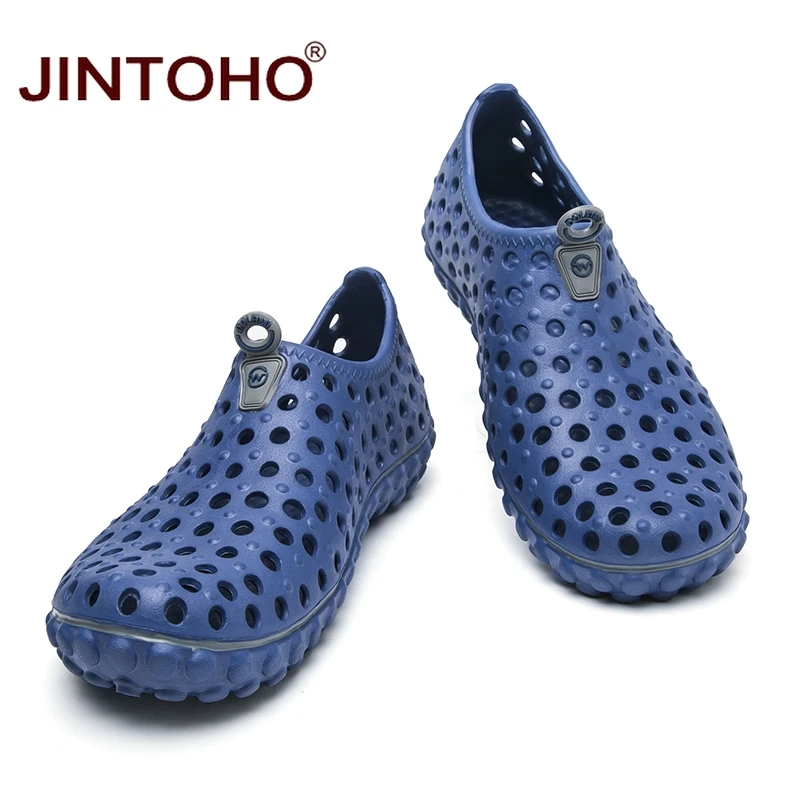 Сандалии JINTOHO мужские для пляжа и воды дышащие босоножки без застежки