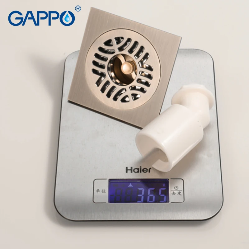 GAPPO слив квадратная Ванна Душ напольная Сливная крышка душевая комната анти