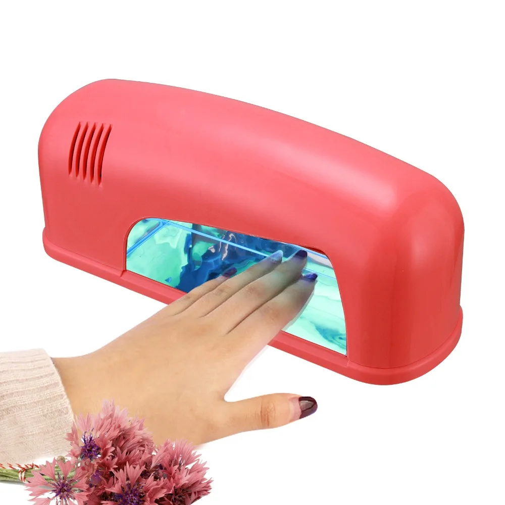 

Anmas Rucci 110V/220V Professional Pink/White 9W LED UV Nail Dryer Gel Polish Lamp Salon Curing Manicure Machine