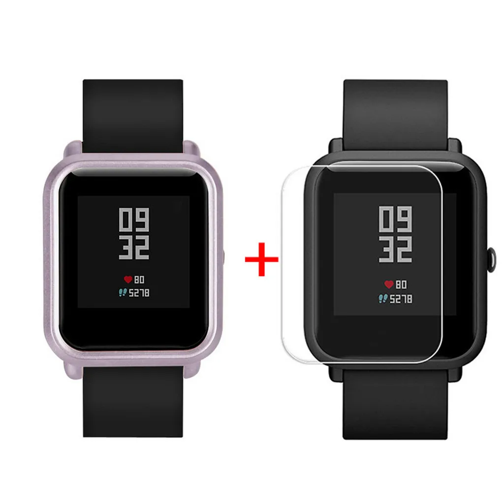 Модные прочные Чехлы для часов, чехол для Xiaomi Huami Amazfit Bip, Молодежные часы с защитой экрана, повседневные Простые Чехлы для часов