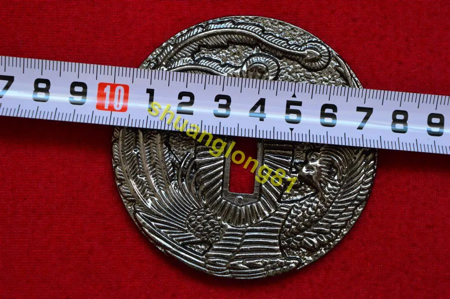 Ручная работа сильный Феникс японская Цуба сплав Guard Tsuba для самурайский меч