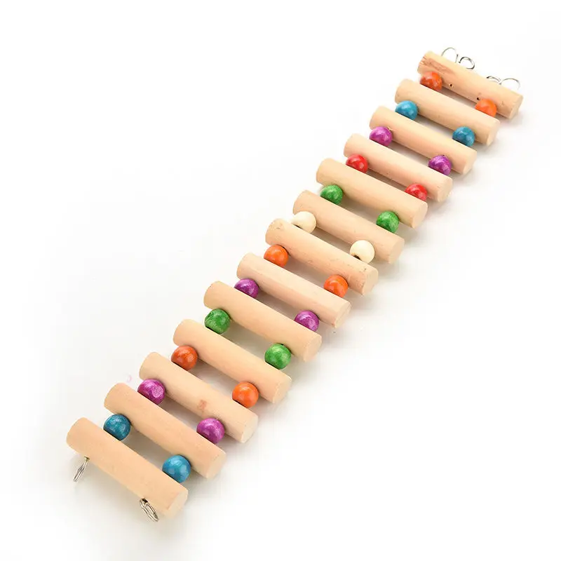 1 шт. лестница для хомяка птица деревянная игрушка попугай красочные восхождение