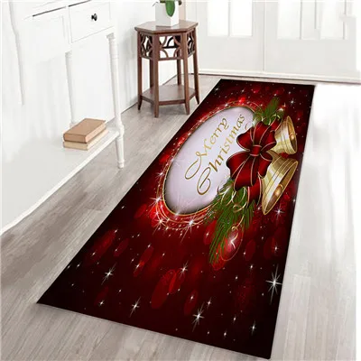 Multicolor 4 Коралловый бархатный дверной коврик, коврик для комнаты, противоскользящий, нескользящий, с Рождеством, добро пожаловать, коврики для дома, ковры 40x120 см - Цвет: Multicolor 4